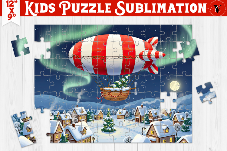 Kids puzzle | Christmas Scenes | Airship