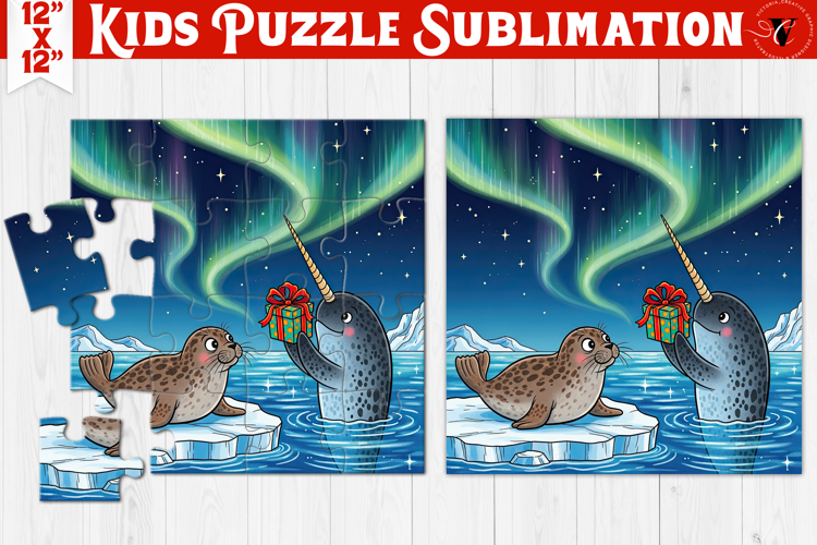 Kids puzzle | Christmas Scenes | Polar Animals
