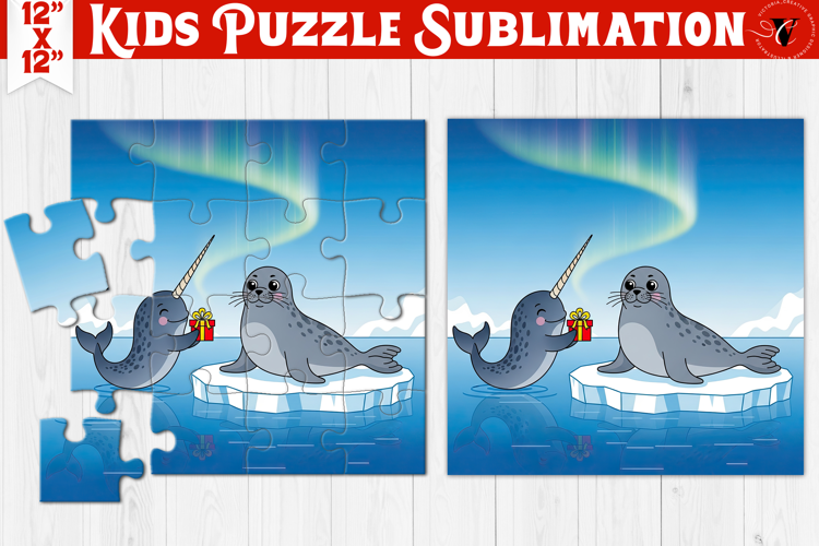Kids puzzle | Christmas Scenes | Polar Animals