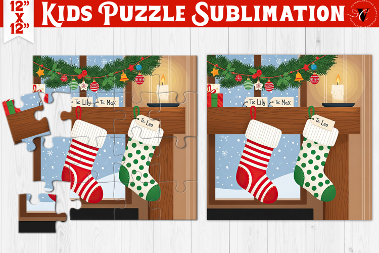 Kids puzzle | Christmas Scenes | Christmas Sock