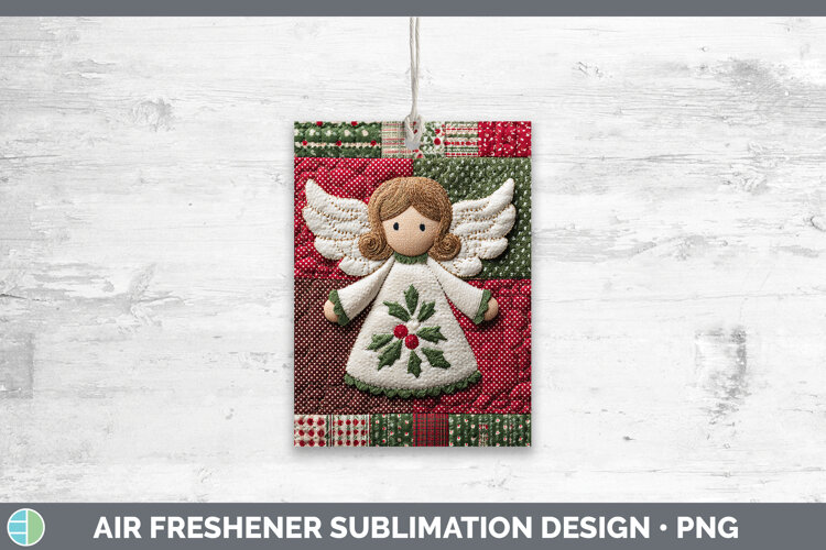 GorgeousChristmas Quilted Patchwork Air Freshener design.