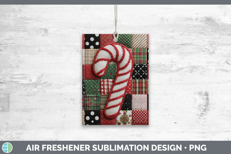 GorgeousChristmas Quilted Patchwork Air Freshener design.