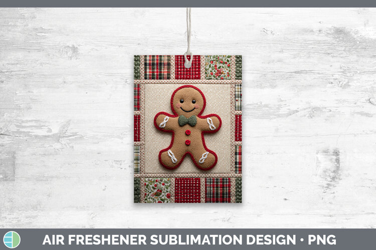 GorgeousChristmas Quilted Patchwork Air Freshener design.