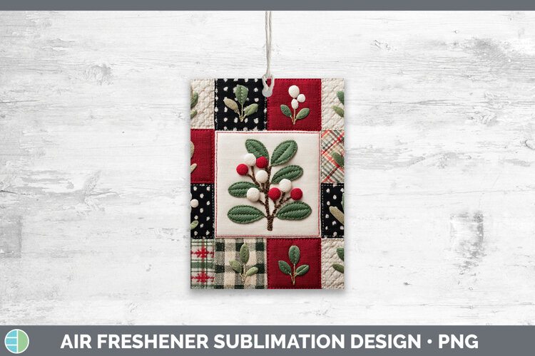 GorgeousChristmas Quilted Patchwork Air Freshener design.
