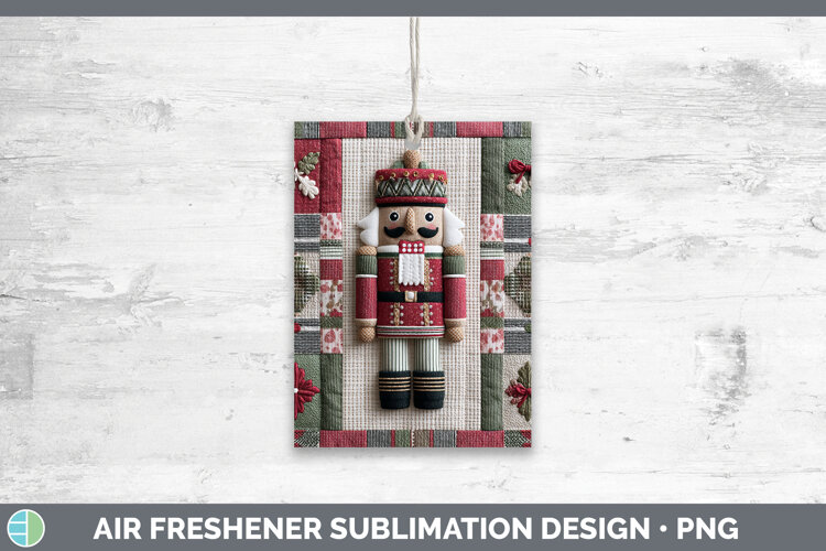 GorgeousChristmas Quilted Patchwork Air Freshener design.