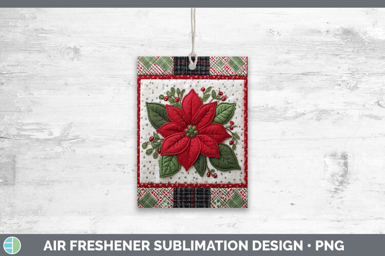 GorgeousChristmas Quilted Patchwork Air Freshener design.