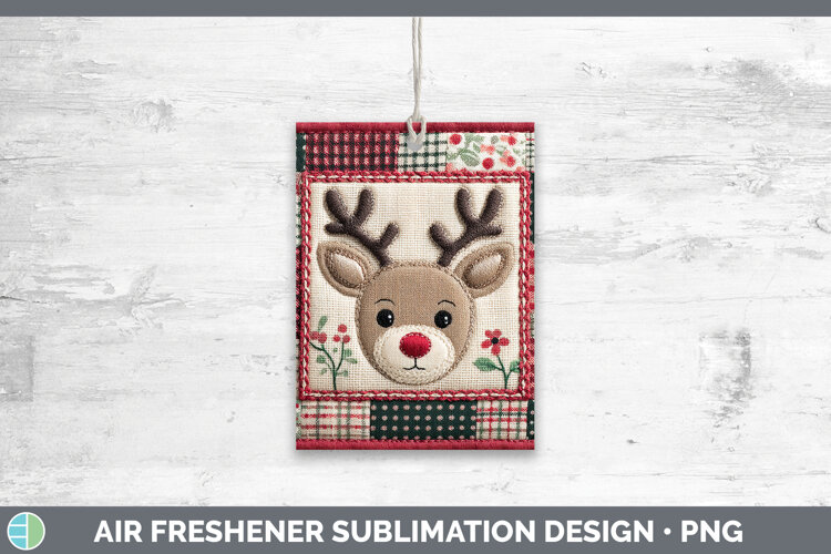 GorgeousChristmas Quilted Patchwork Air Freshener design.