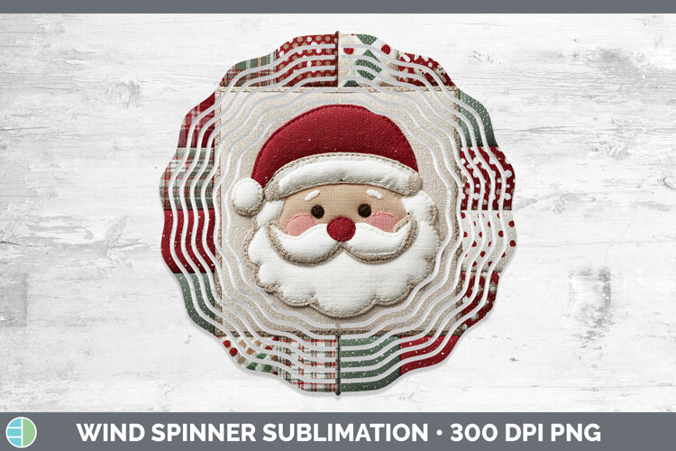 GorgeousChristmas Quilted Patchwork Wind Spinner design.