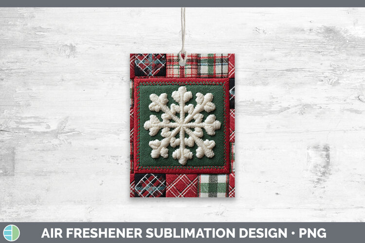 GorgeousChristmas Quilted Patchwork Air Freshener design.