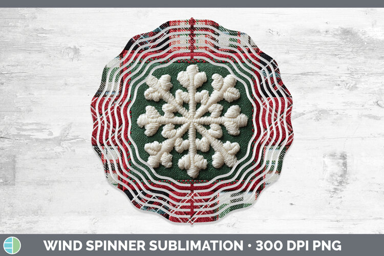 GorgeousChristmas Quilted Patchwork Wind Spinner design.