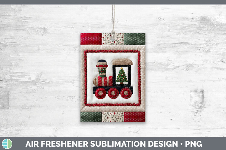 GorgeousChristmas Quilted Patchwork Air Freshener design.