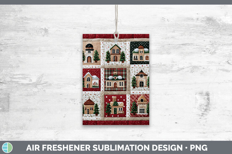 GorgeousChristmas Quilted Patchwork Air Freshener design.