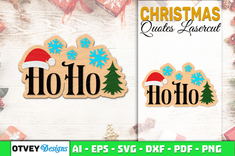 Christmas Quotes Vintage Lasercut