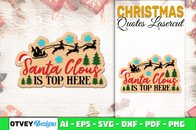 Christmas Quotes Vintage Lasercut