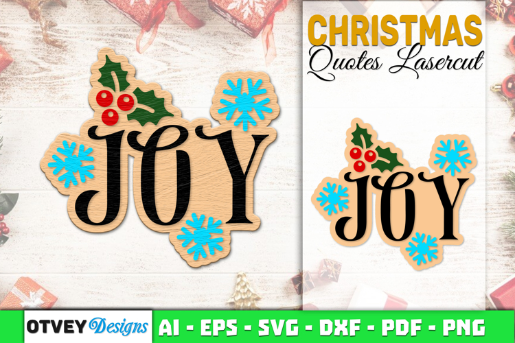 Christmas Quotes Vintage Lasercut
