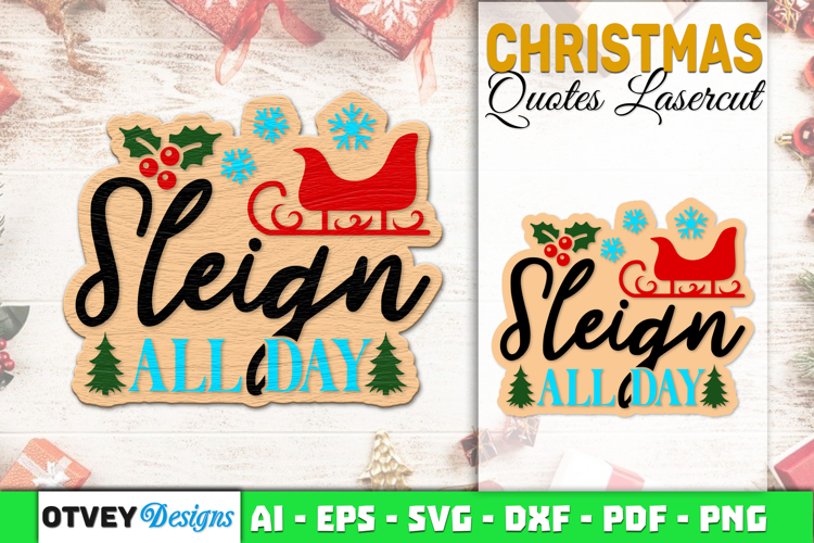 Christmas Quotes Vintage Lasercut