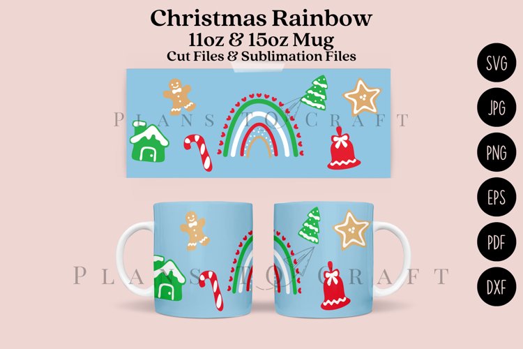 Christmas Rainbow Svg Image 9
