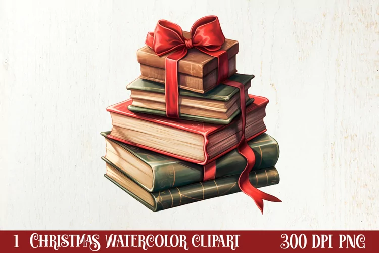 Christmas Reading Sublimation, Christmas Clipart