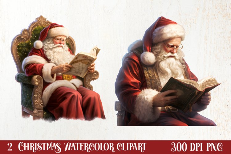 Christmas Reading Sublimation, Christmas Clipart