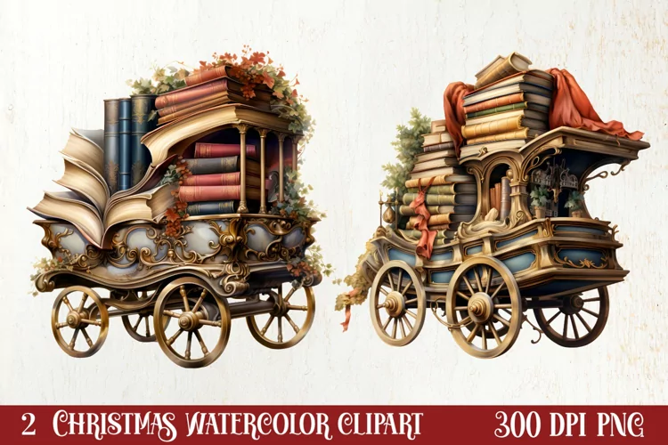 Christmas Reading Sublimation, Christmas Clipart
