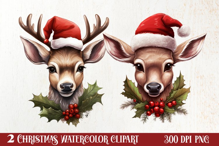 Christmas Reindeer Clipart Image 12