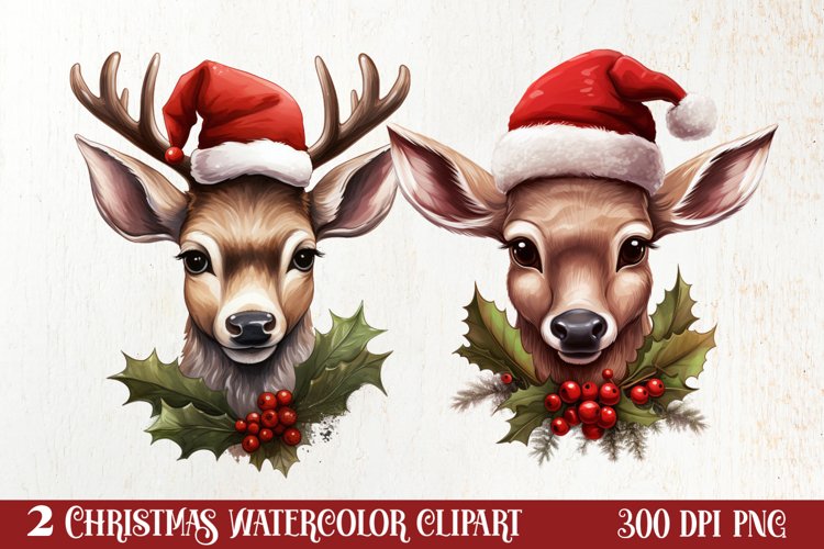 Christmas Reindeer Clipart Image 15