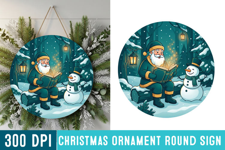 Round Christmas Svg Image 14