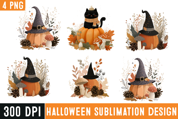 Halloween Pumpkin png,4 Halloween Pumpkins Clipart png