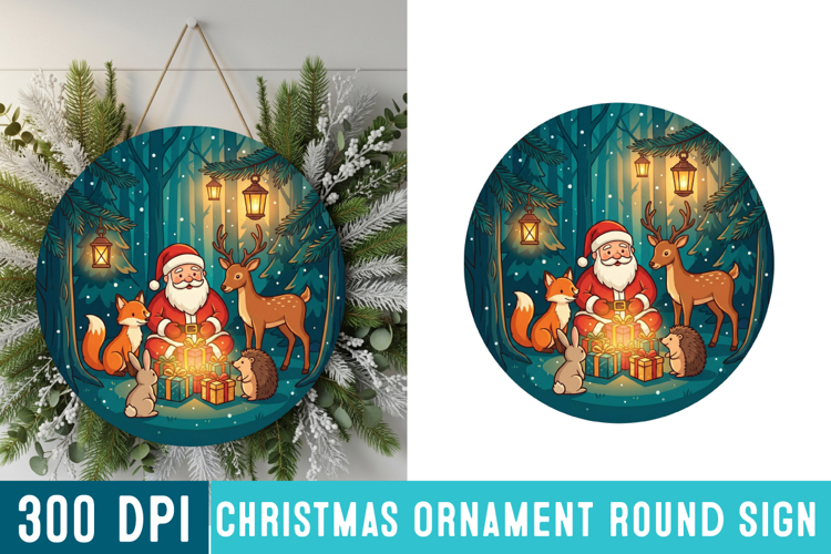 Round Christmas Svg Image 16