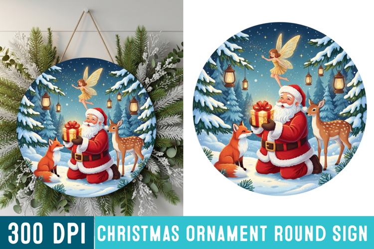 Round Christmas Svg Image 13