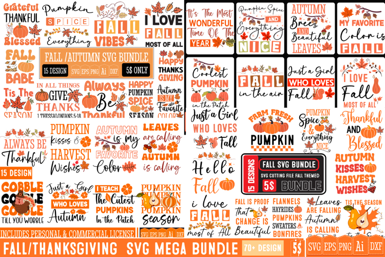 Thanksgiving Sublimation Design Image 14