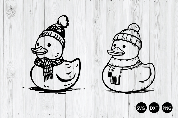 Christmas Rubber Duck SVG, Duck SVG, Animal SVG