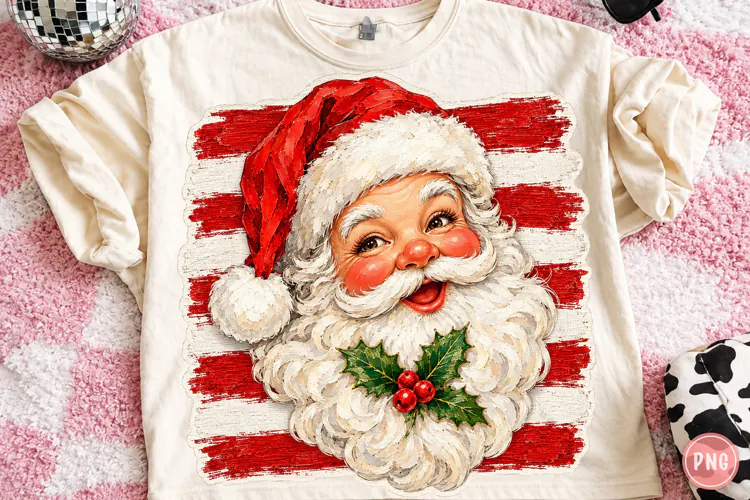 Christmas Santa Brushstroke Clipart PNG