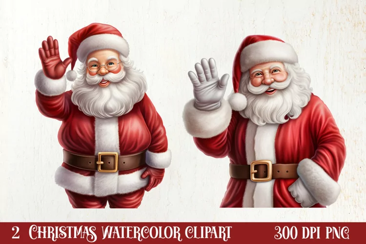 Christmas Santa Claus Peeking Clipart PNG