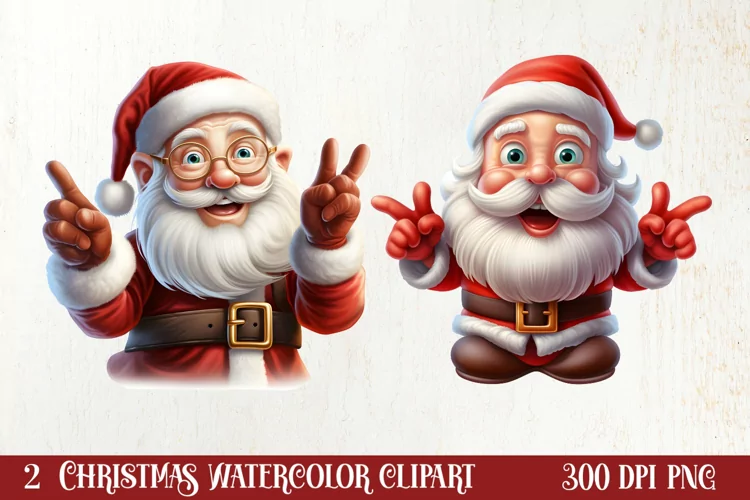 Christmas Santa Claus Peeking Clipart PNG