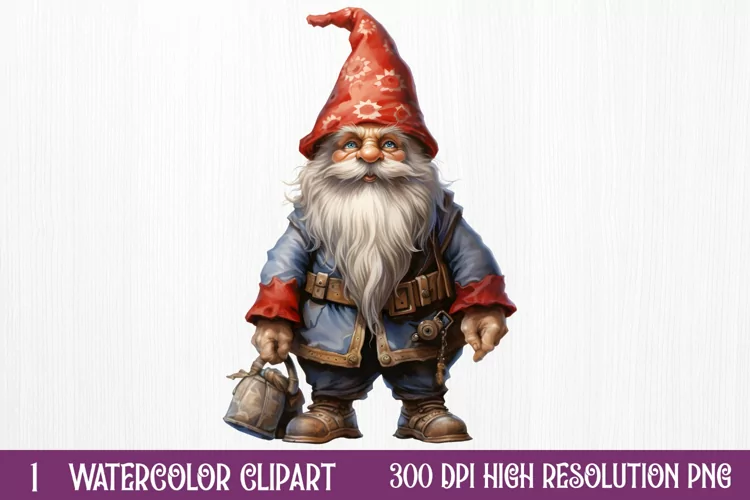 Christmas Santa Gnome Clipart Sublimation, Christmas PNG