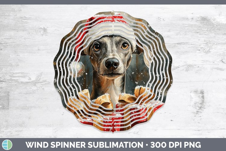 GorgeousChristmas Santa Wind Spinner design.