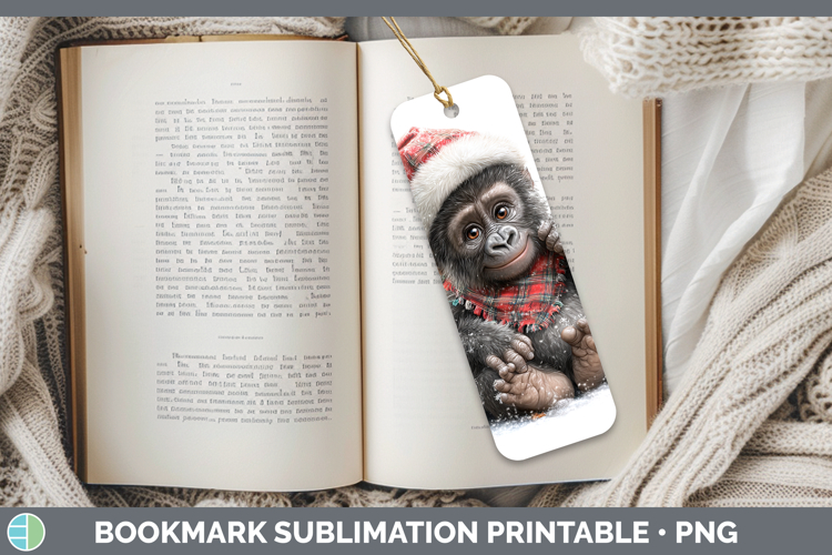 Printable Christmas Bookmark Image 2
