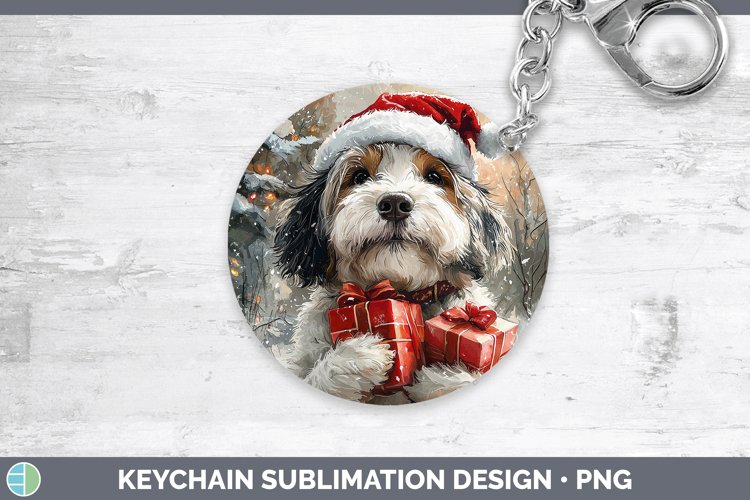 GorgeousChristmas Santa Keychain design.