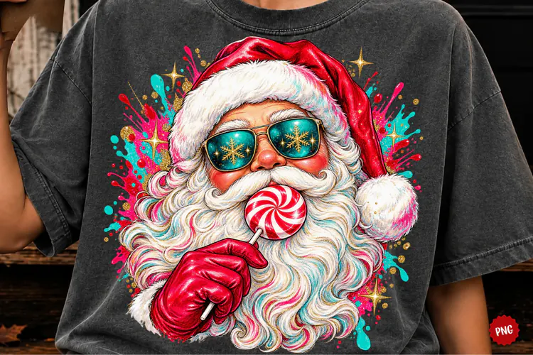 Christmas Santa PNG Retro Santa Claus