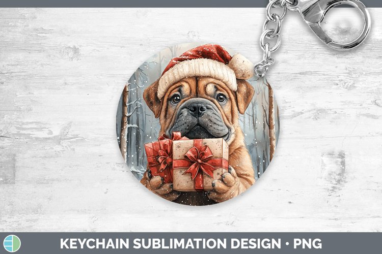 GorgeousChristmas Santa Keychain design.