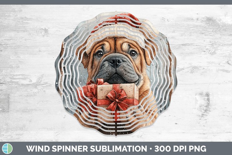 GorgeousChristmas Santa Wind Spinner design.