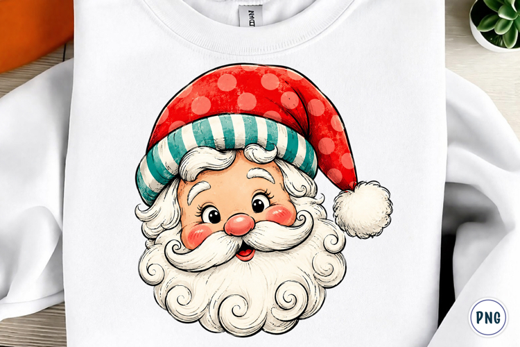 Christmas Sublimation Santa PNG