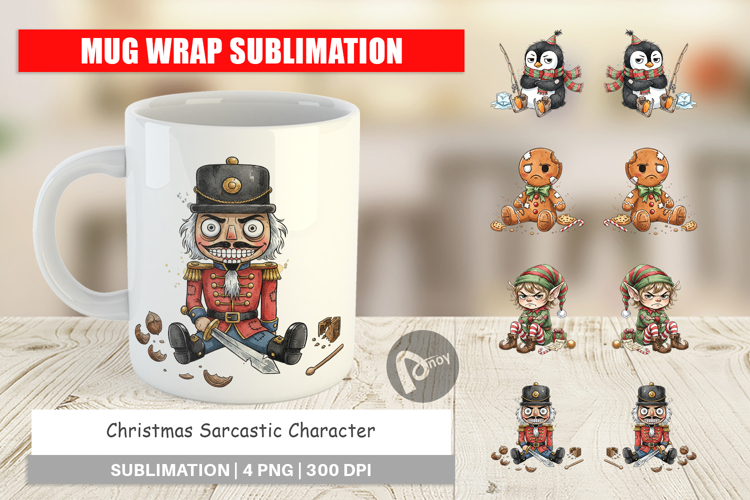 Sarcastic Character Mug Wrap