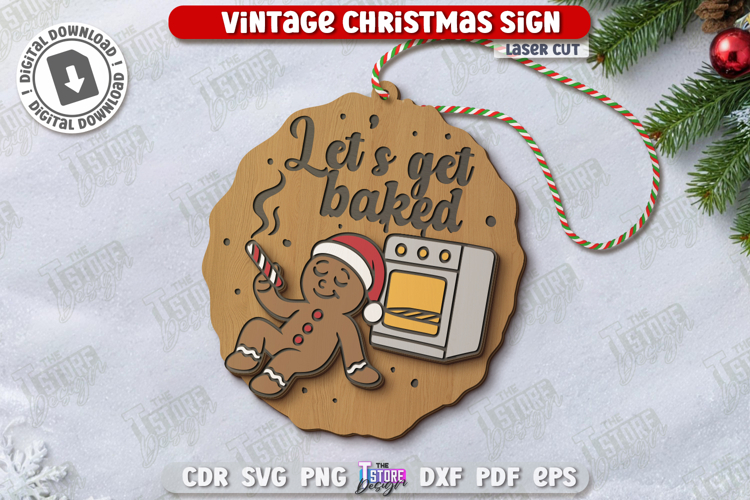 Sarcastic Christmas Tree Toy Laser Cut | Christmas Ornament