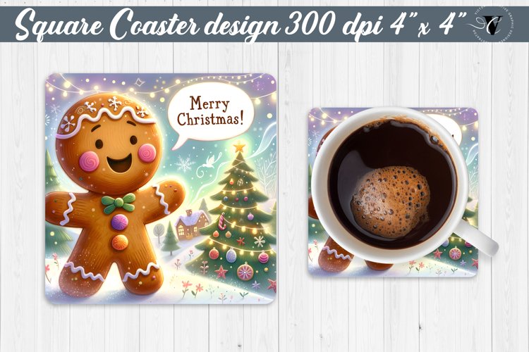 Square Coasters | Christmas sublimation