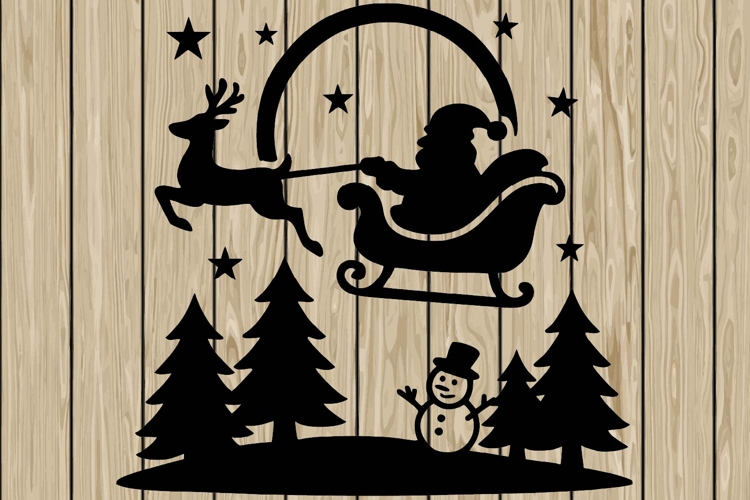 Santa Silhouettes Image 21