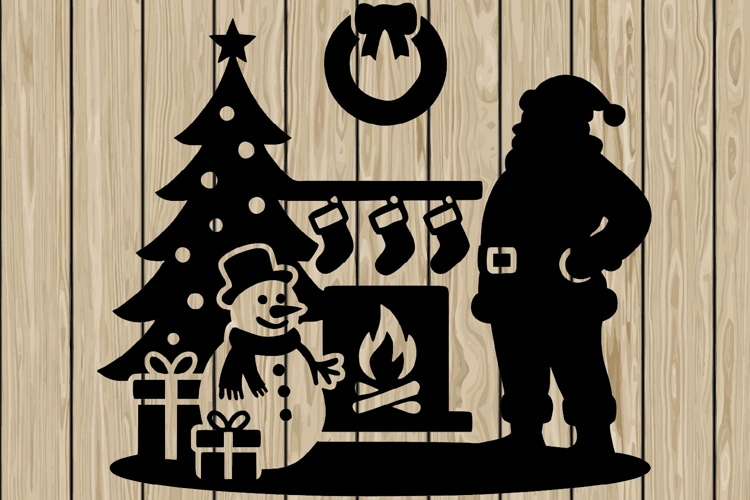 Santa Silhouettes Image 19