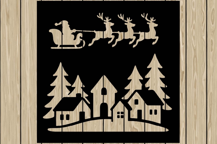 Santa Silhouettes Image 16