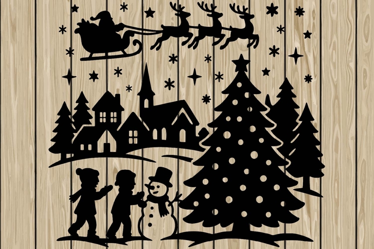 Santa Silhouettes Image 11